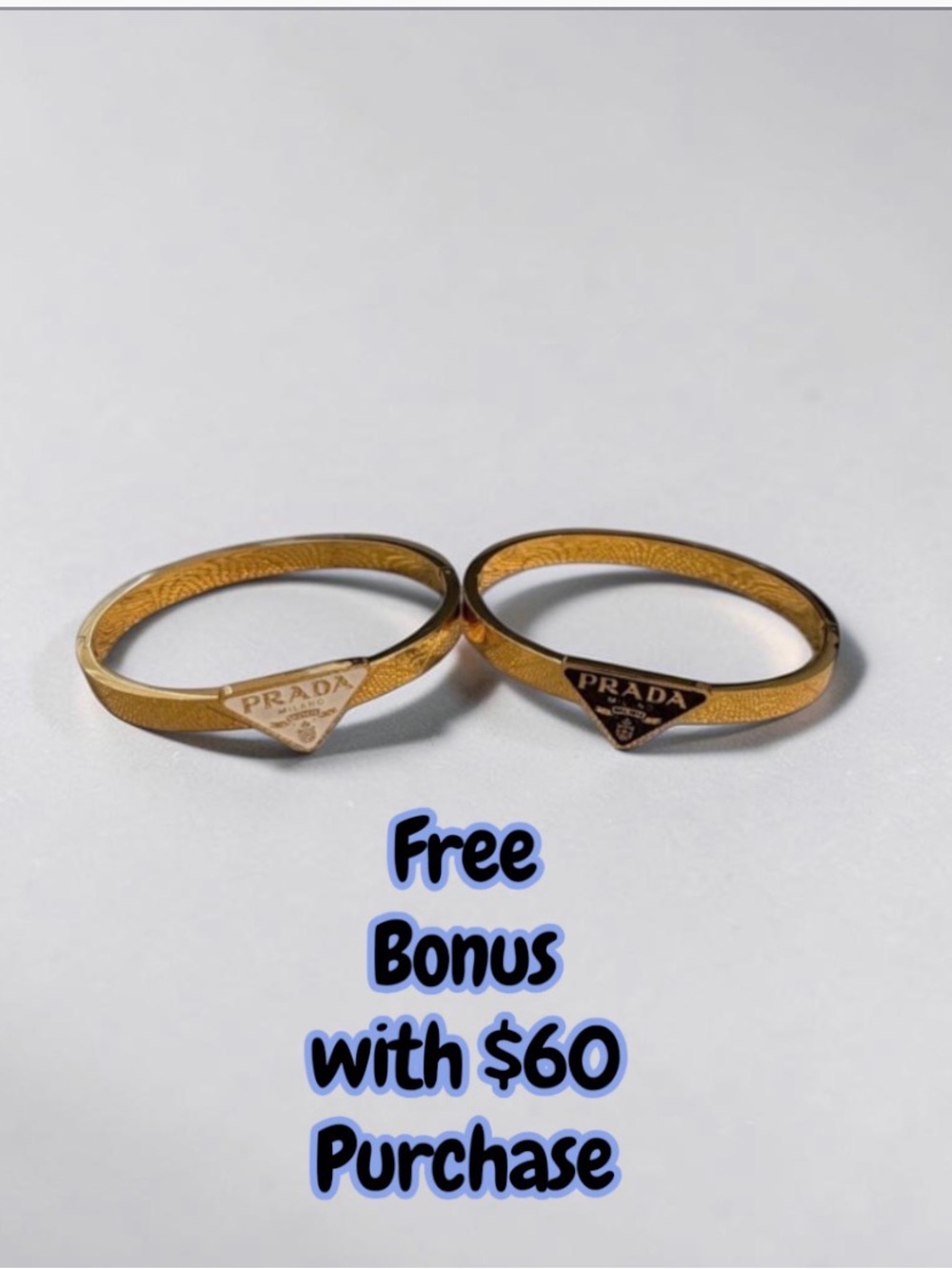 Gold-Tone Logo Bangle choice of Color.